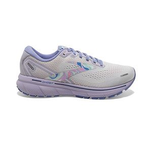 Brooks Ghost 14 Womens Road Running Shoes White/Purple/Pink | USA-DNV762391